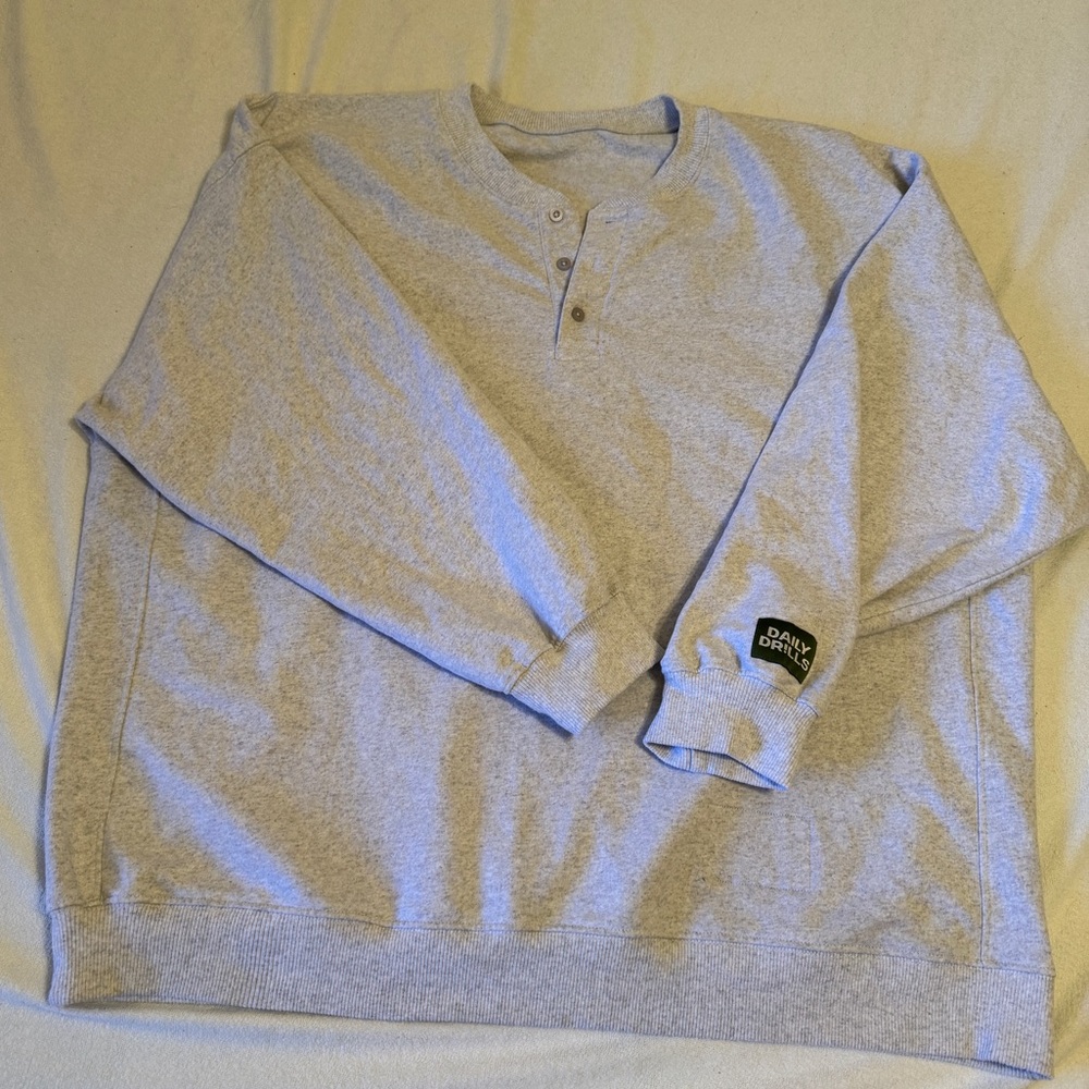 Daily Drills Fleece Henley M/L